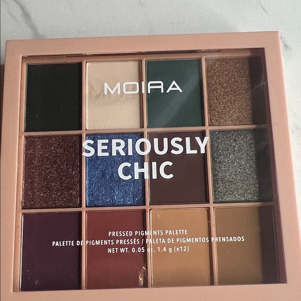 Moira Seriously Chic Eyeshadow Palette — Green, Blue, Brown & Neutral Tones